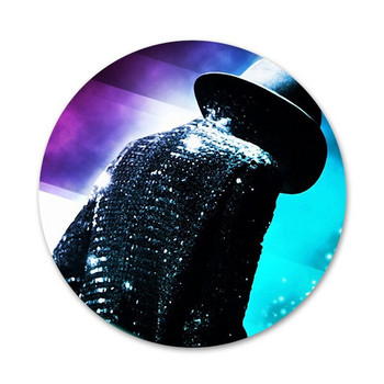 Michael Jackson Dancing King Icons Pins Διακοσμητικό σήμα Καρφίτσες Μεταλλικές κονκάρδες για ρούχα Διακόσμηση σακιδίου πλάτης 58mm