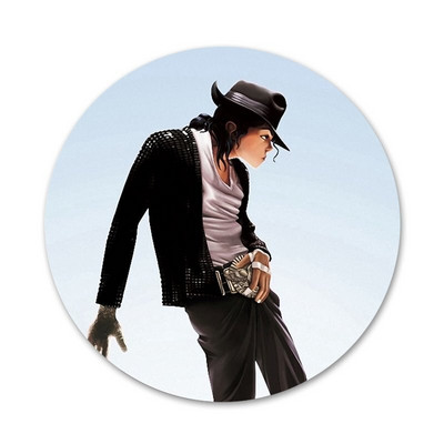 Michael Jackson Tantsukuningas Ikoonid Nõelad Märgikaunistus Prossid Metallist märgid riiete jaoks Seljakoti kaunistus 58mm