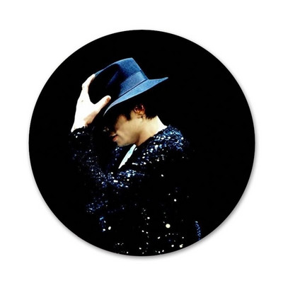 Michael Jackson Tantsukuningas Ikoonid Nõelad Märgikaunistus Prossid Metallist märgid riiete jaoks Seljakoti kaunistus 58mm