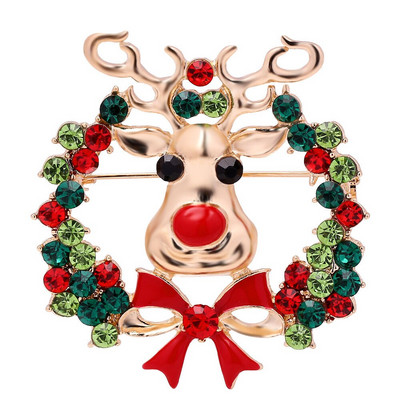 Χριστουγεννιάτικο δώρο DIY Κοσμήματα Μόδα Μεταλλικό Σμάλτο σταγόνας Ανδρικό και Γυναικείο κοστούμι καρφίτσα πέτο Παιδική τσάντα Διακόσμηση Καρφίτσα τάρανδος