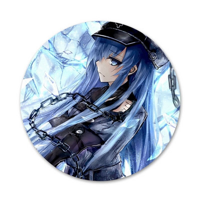 Akame ga KILL Esdeath Icons Καρφίτσες Διακοσμητικό σήμα Καρφίτσες Μεταλλικές κονκάρδες για ρούχα Διακόσμηση σακιδίου πλάτης 58mm
