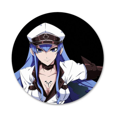 Akame ga KILL Esdeath Icons Καρφίτσες Διακοσμητικό σήμα Καρφίτσες Μεταλλικές κονκάρδες για ρούχα Διακόσμηση σακιδίου πλάτης 58mm