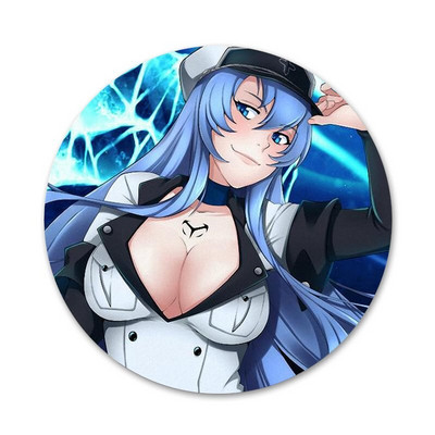 Akame ga KILL Esdeath Icons Καρφίτσες Διακοσμητικό σήμα Καρφίτσες Μεταλλικές κονκάρδες για ρούχα Διακόσμηση σακιδίου πλάτης 58mm