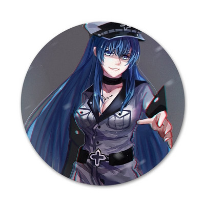 Akame ga KILL Esdeath Icons Καρφίτσες Διακοσμητικό σήμα Καρφίτσες Μεταλλικές κονκάρδες για ρούχα Διακόσμηση σακιδίου πλάτης 58mm