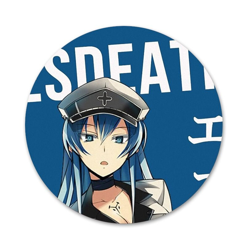 Akame ga KILL Esdeath Icons Καρφίτσες Διακοσμητικό σήμα Καρφίτσες Μεταλλικές κονκάρδες για ρούχα Διακόσμηση σακιδίου πλάτης 58mm