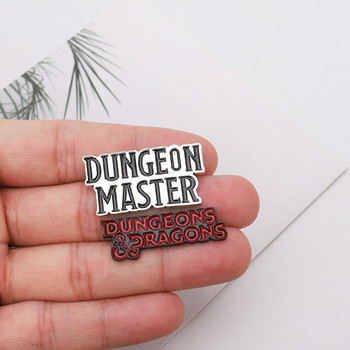 Dnd Dungeon Master And Dragon Enamel Bag Collar D20 INS Tide Personalized Badge Pins Αξεσουάρ Ρούχα κινουμένων σχεδίων Jean διακόσμηση
