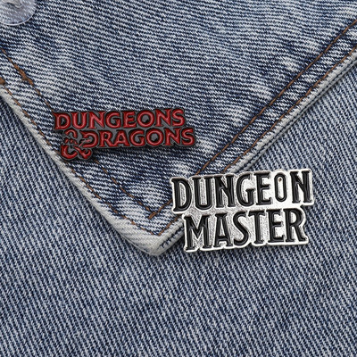 Dnd Dungeon Master And Dragon Enamel Bag Collar D20 INS Tide Personalized Badge Pins Αξεσουάρ Ρούχα κινουμένων σχεδίων Jean διακόσμηση