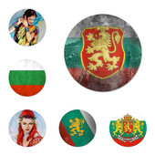 Bugarska zastava ulje na platnu Uzorak Bedž Broš Igla Dodaci za odjeću Ruksak Dekoracija poklon