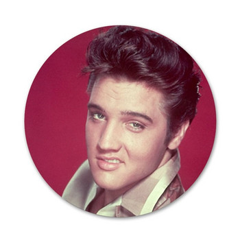 The king of rock Elvis Presley Kiss Badge Καρφίτσα καρφίτσα Αξεσουάρ για ρούχα Σακίδιο πλάτης Δώρο 58mm