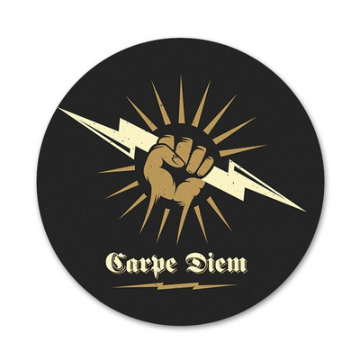 Crno-bijeli Carpe Diem značka broš igla dodaci za odjeću ruksak ukras dar