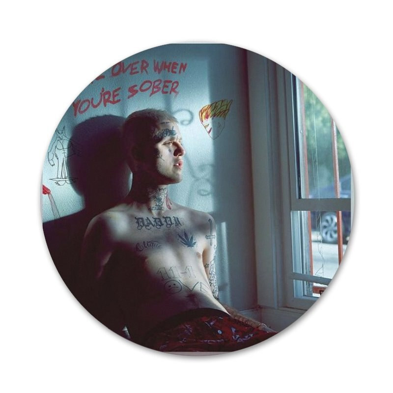 Lil Peep Hellboy märgi prossnõel Aksessuaarid riiete jaoks Seljakoti kaunistus kingitus