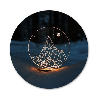 58 mm Udu ja raevu kohus Sarah J Maas Ikoonid Nööpnõelad Märgikaunistus Prossid Metallist märgid riiete jaoks Seljakoti kaunistus