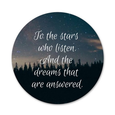 58 mm Udu ja raevu kohus Sarah J Maas Ikoonid Nööpnõelad Märgikaunistus Prossid Metallist märgid riiete jaoks Seljakoti kaunistus