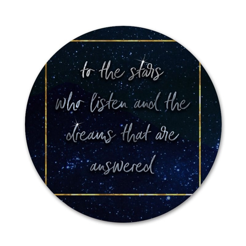 58 mm Udu ja raevu kohus Sarah J Maas Ikoonid Nööpnõelad Märgikaunistus Prossid Metallist märgid riiete jaoks Seljakoti kaunistus