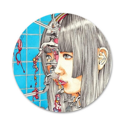 Shintaro Kago siaubo ženkliuko sagės smeigtukai Priedai drabužiams Kuprinės dekoravimo dovana