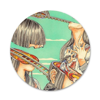 Shintaro Kago siaubo ženkliuko sagės smeigtukai Priedai drabužiams Kuprinės dekoravimo dovana