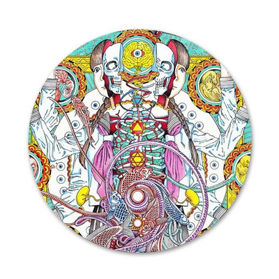 Shintaro Kago siaubo ženkliuko sagės smeigtukai Priedai drabužiams Kuprinės dekoravimo dovana