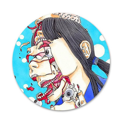 Shintaro Kago siaubo ženkliuko sagės smeigtukai Priedai drabužiams Kuprinės dekoravimo dovana