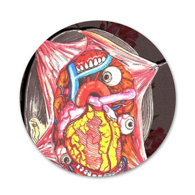 Shintaro Kago siaubo ženkliuko sagės smeigtukai Priedai drabužiams Kuprinės dekoravimo dovana