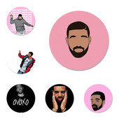 Drake ikone igle značke ukras broševi metalne značke za odjeću ruksak ukras 58 mm