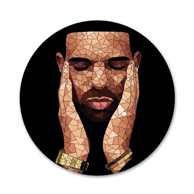 Drake ikone igle značke ukras broševi metalne značke za odjeću ruksak ukras 58 mm