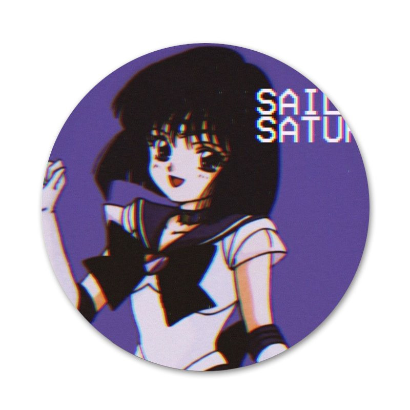 58 χιλιοστά sailor saturn Tomoe Hotaru Badge καρφίτσα καρφίτσα Αξεσουάρ για ρούχα Δώρο διακόσμηση σακιδίου πλάτης