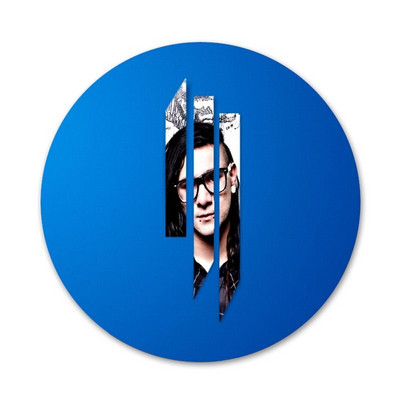 58 mm skrillex Muzika dj Piktogramos Smeigtukai Ženkliuko apdaila Sagės Metaliniai Ženkliukai Drabužiams Kuprinės puošimas