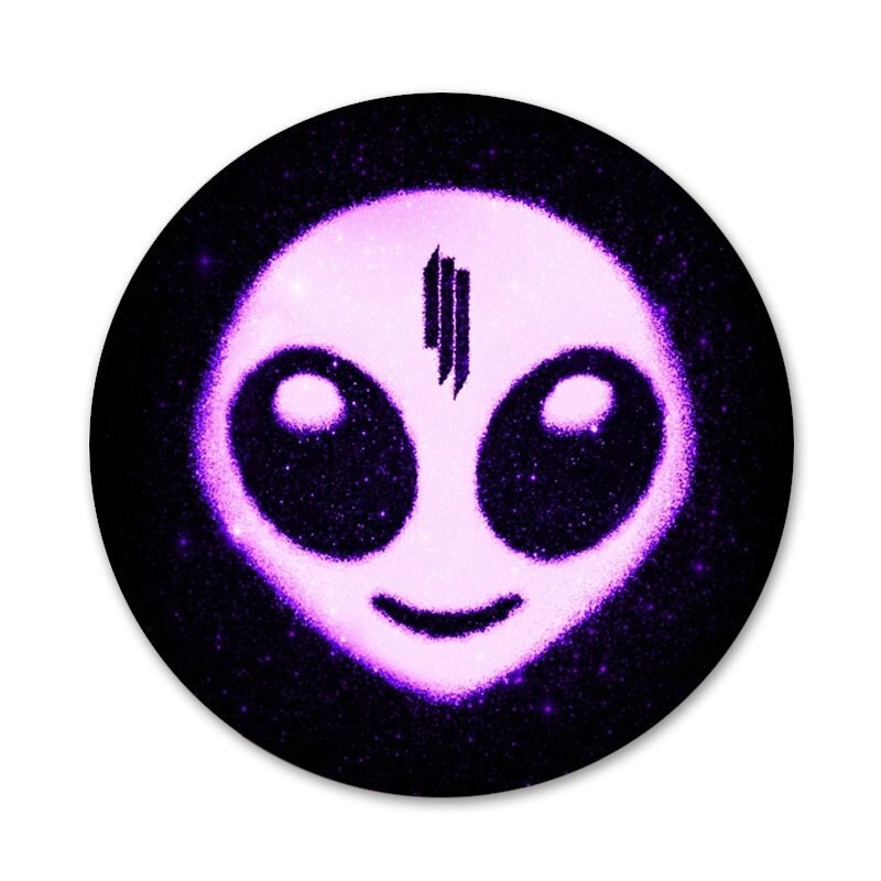 58 mm skrillex Muzika dj Piktogramos Smeigtukai Ženkliuko apdaila Sagės Metaliniai Ženkliukai Drabužiams Kuprinės puošimas