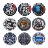 Нова френска жандармерия Бродерия Кръпка Стикери Лента за ръка Ивица Комплект значки Раница Значка Превръзка Апликация CSI Еполет