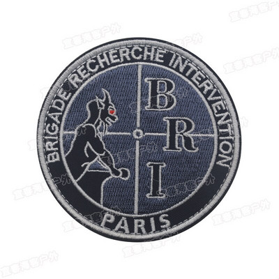 Нова френска жандармерия Бродерия Кръпка Стикери Лента за ръка Ивица Комплект значки Раница Значка Превръзка Апликация CSI Еполет