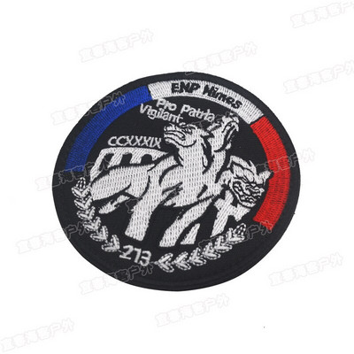 Нова френска жандармерия Бродерия Кръпка Стикери Лента за ръка Ивица Комплект значки Раница Значка Превръзка Апликация CSI Еполет