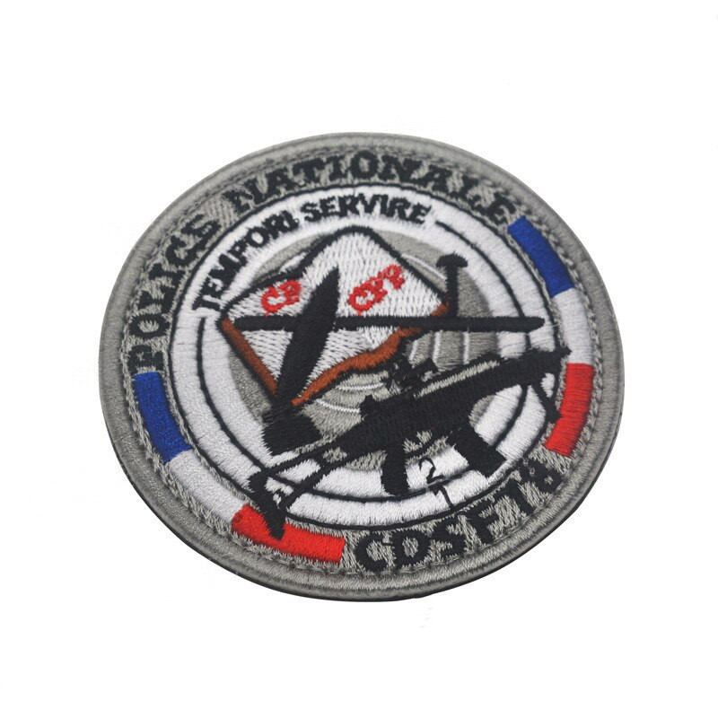 Нова френска жандармерия Бродерия Кръпка Стикери Лента за ръка Ивица Комплект значки Раница Значка Превръзка Апликация CSI Еполет