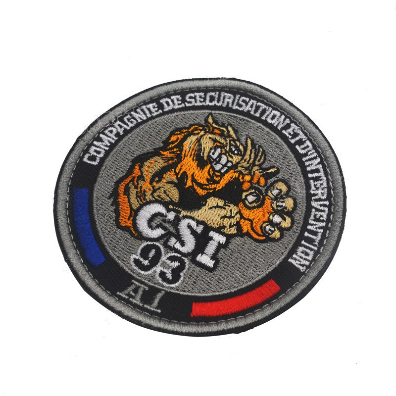 Нова френска жандармерия Бродерия Кръпка Стикери Лента за ръка Ивица Комплект значки Раница Значка Превръзка Апликация CSI Еполет