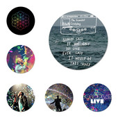 POP British Rock Bnads Coldplay Poster Broš Igla Cosplay značka Dodaci za odjeću Ruksak Dekoracija Poklon 58 mm