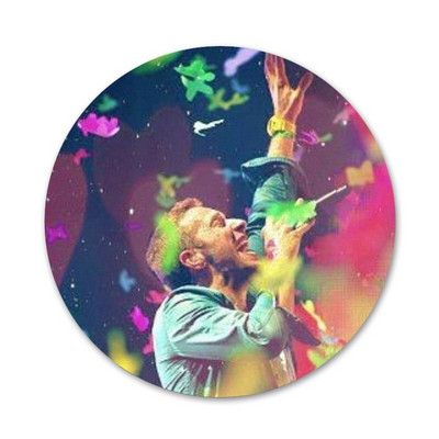 POP British Rock Bnads Coldplay Poster Broš Igla Cosplay značka Dodaci za odjeću Ruksak Dekoracija Poklon 58 mm