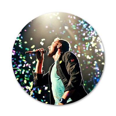 POP British Rock Bnads Coldplay Poster Broš Igla Cosplay značka Dodaci za odjeću Ruksak Dekoracija Poklon 58 mm