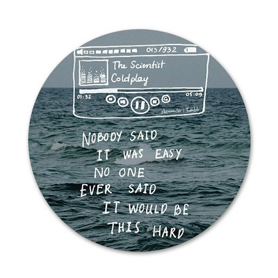 POP British Rock Bnads Coldplay Poster Broš Igla Cosplay značka Dodaci za odjeću Ruksak Dekoracija Poklon 58 mm