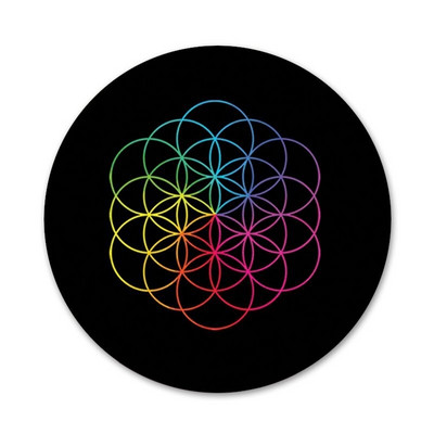 POP British Rock Bnads Coldplay Poster Broš Igla Cosplay značka Dodaci za odjeću Ruksak Dekoracija Poklon 58 mm