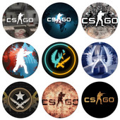 58mm igrica cs go csgo ikone igle značka ukras broševi metalni bedževi za odjeću ukras ruksaka