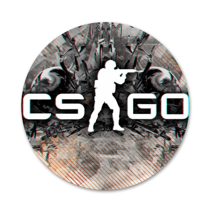 58mm igrica cs go csgo ikone igle značka ukras broševi metalni bedževi za odjeću ukras ruksaka