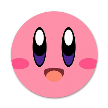 Χαριτωμένο παιχνίδι Kirbys Popopo Badge καρφίτσα καρφίτσα Αξεσουάρ για ρούχα Σακίδιο πλάτης Διακόσμηση δώρο 58mm