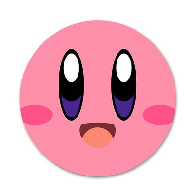 Сладка значка за игра Kirbys Popopo Брошка Аксесоари за игли за дрехи Декорация на раница Подарък 58 мм