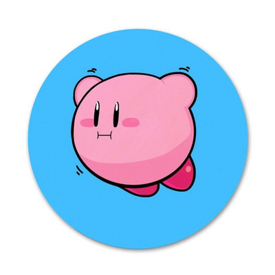 Сладка значка за игра Kirbys Popopo Брошка Аксесоари за игли за дрехи Декорация на раница Подарък 58 мм