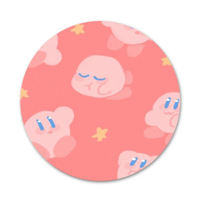 Сладка значка за игра Kirbys Popopo Брошка Аксесоари за игли за дрехи Декорация на раница Подарък 58 мм