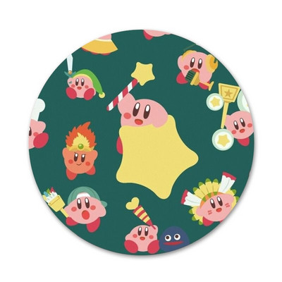 Сладка значка за игра Kirbys Popopo Брошка Аксесоари за игли за дрехи Декорация на раница Подарък 58 мм