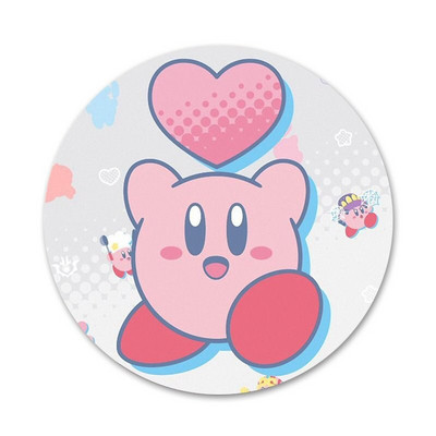 Сладка значка за игра Kirbys Popopo Брошка Аксесоари за игли за дрехи Декорация на раница Подарък 58 мм