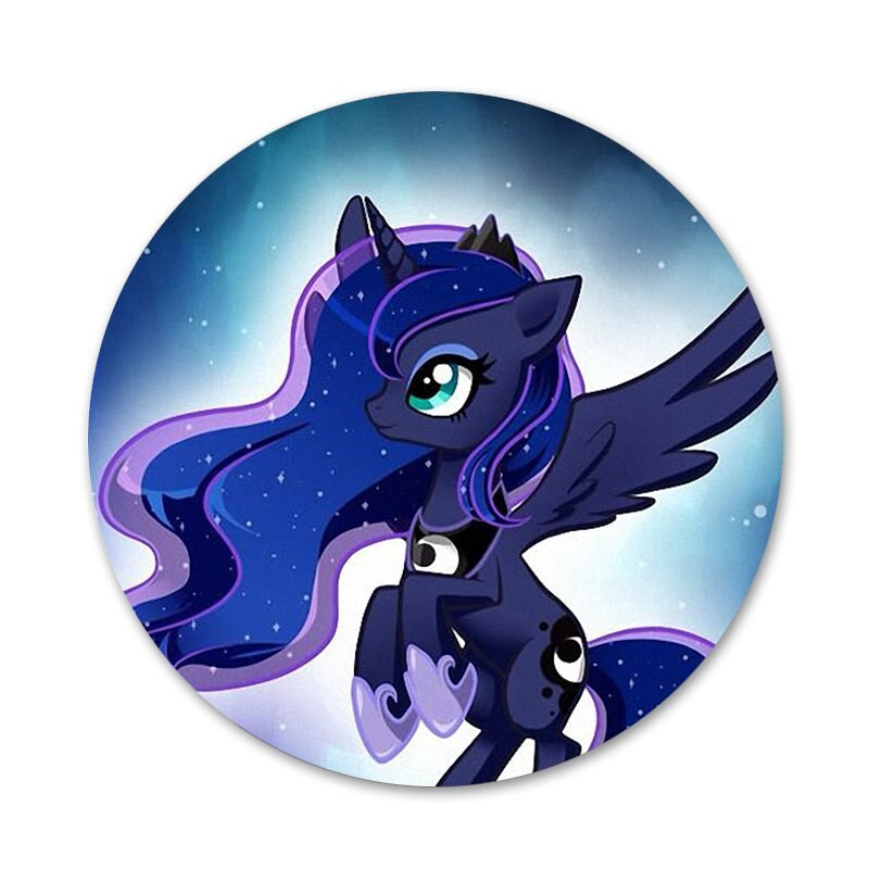 58 χιλιοστά Little Pony Luna Καρφίτσα Cosplay Badge Αξεσουάρ για Δώρο Δώρο Διακόσμησης σακιδίου πλάτης
