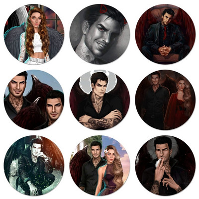 58mm Romance Club Icons Καρφίτσες Διακοσμητικό σήμα Καρφίτσες Μεταλλικές κονκάρδες για ρούχα Διακόσμηση σακιδίου πλάτης