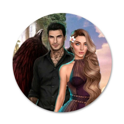 58 mm romantikos klubo piktogramos Smeigtukai Ženkliuko dekoravimas Sagės Metaliniai ženkleliai drabužiams Kuprinės puošimas