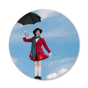 Αξεσουάρ καρφίτσας καρφίτσας Mary Poppins Badge 58mm για Δώρο Δώρο για σακίδιο πλάτης ρούχων